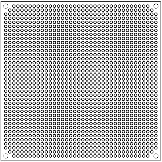 ユニバーサル基板 ビッグホール 両面・薄板 (100×100mm)