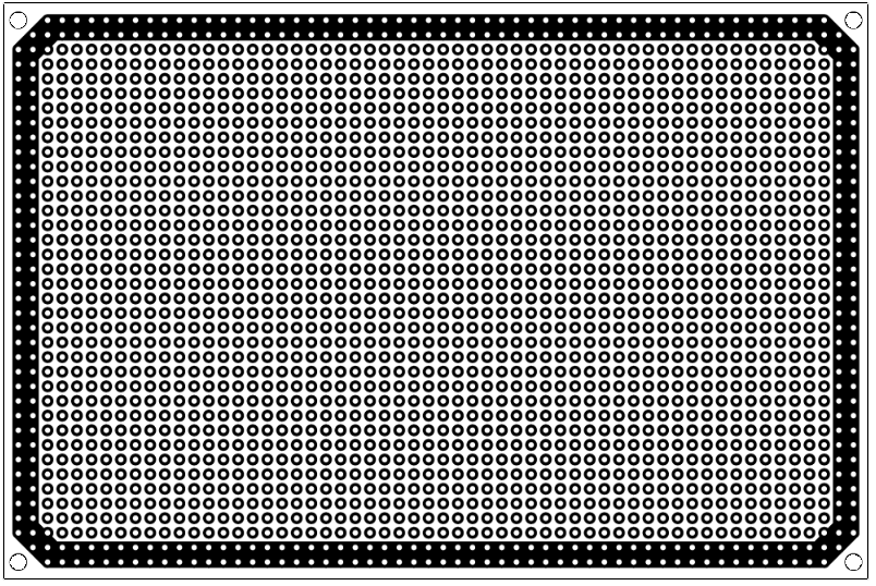 ユニバーサル基板 GNDパターン付き 両面 (100×150mm)