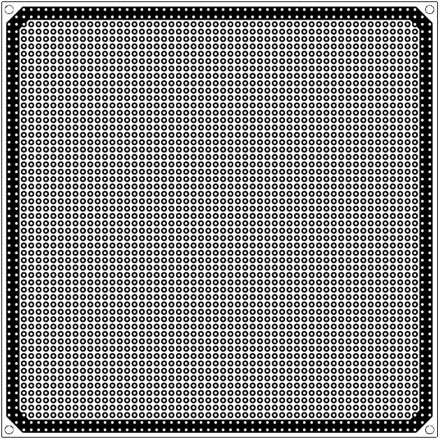 ユニバーサル基板 GNDパターン付き 両面 (150×150mm)